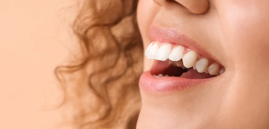 Girl Smiling With White Teeth