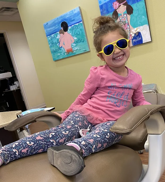 Little Girl In For Dental Cleaning