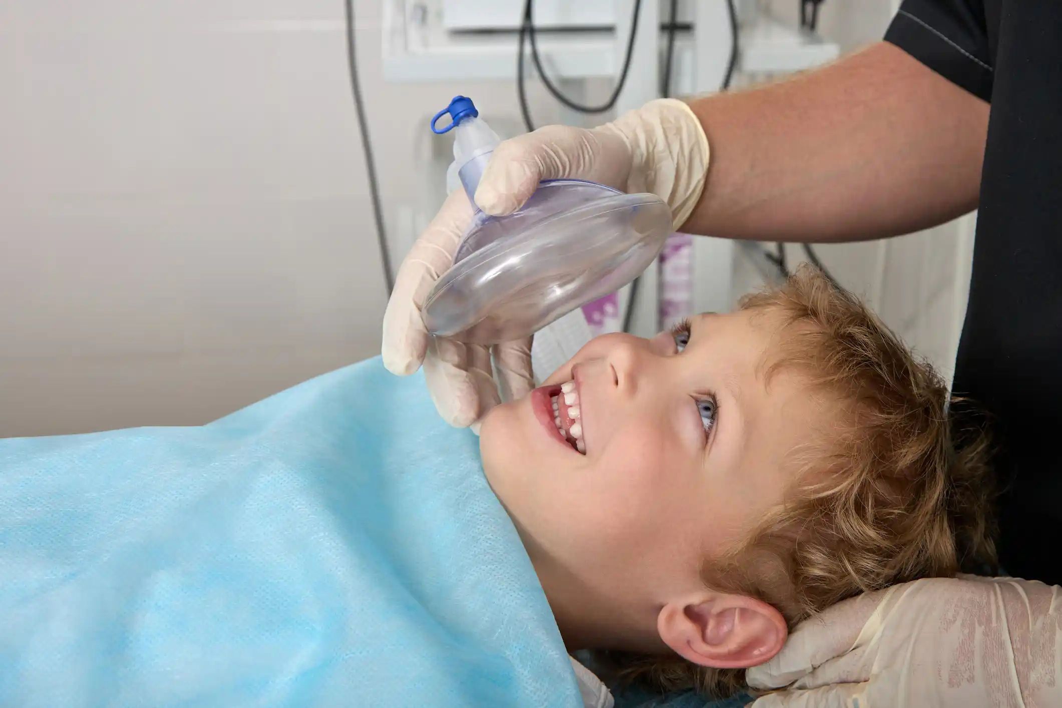 Little boy undergoing sedation dentistry in El Paso, TX
